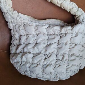 COS white quilted shoulder bag (damaged)